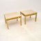 Vintage Italian Brass and Marble Side Tables, 1970s, Set of 2 3