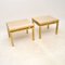 Vintage Italian Brass and Marble Side Tables, 1970s, Set of 2, Image 3