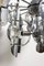 Mid-Century Italian Chromed Chandelier with 15 Lights by Oscar Torlasco 2