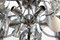 Mid-Century Italian Chromed Chandelier with 15 Lights by Oscar Torlasco 6