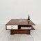 Mid-Century Square Italian Coffee Table in Walnut, 1970, Image 7