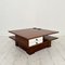 Mid-Century Square Italian Coffee Table in Walnut, 1970, Image 1