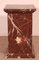 19th Century Pedestal in Royal Red Marble 1