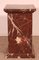 19th Century Pedestal in Royal Red Marble, Image 1