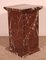 19th Century Pedestal in Royal Red Marble 8