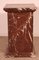 19th Century Pedestal in Royal Red Marble 9