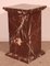 19th Century Pedestal in Royal Red Marble 7