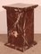 19th Century Pedestal in Royal Red Marble, Image 7