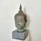 Cabeza de Sukhothai-Buddha, años 40, bronce fundido sobre base de granito, Imagen 3