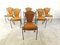 Vintage Wicker Dining Chairs by Frederick Weinberg, 1960s, Set of 6 1