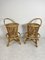 Mid-Century Wicker Mobile Bar with Stoolsby Tito Agnoli, 1950s, Set of 3, Image 14