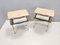 Italian White Lacquered Nightstands with Marble Tops and Glass Shelves, 1950s, Set of 2 8