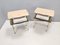 Italian White Lacquered Nightstands with Marble Tops and Glass Shelves, 1950s, Set of 2, Image 8