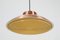 Danish Copper-Colored UFO Hanging Lamp from Nordisk Solar Compagni, 1960s 7