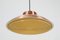 Lámpara colgante UFO danesa en color cobre de Nordisk Solar Compagni, años 60, Imagen 7