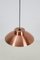 Danish Copper-Colored UFO Hanging Lamp from Nordisk Solar Compagni, 1960s 2