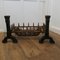 Large Antique Inglenook Fire Grate on Andirons 1