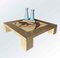 Tisch mit Intarsien F von Meccani Studio 2024, für Meccani Design 4