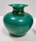 Vase Vintage en Verre Algue Vert avec Feuille d'Or par Tomaso Buzzi pour Venini, 1930s 1