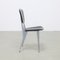 Postmodern Dining Chairs in Leather by Studio Archirivolto for Fasem, 1980s, Set of 4 4