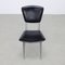 Postmodern Dining Chairs in Leather by Studio Archirivolto for Fasem, 1980s, Set of 4 7