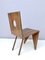 Postmodern Handmade Geometrical Beech and Walnut Side Chair, Italy, 1980s 4