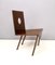 Postmodern Handmade Geometrical Beech and Walnut Side Chair, Italy, 1980s, Image 1