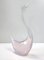 Cisne posmoderno de cristal de Murano rosa Sommerso de Elio Raffaeli, Italia, años 80, Imagen 6