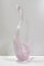 Postmodern Pink Sommerso Murano Glass Swan by Elio Raffaeli, Italy, 1980s, Image 11