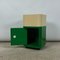 Square Based Componibili Plastic Cabinet in Green and White by Anna Castelli for Kartell, 1960s 2