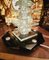 Lámpara de mesa Art Déco de vidrio opalino, años 30, Imagen 11