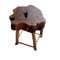 Spanish Olive Wood Low Stool, Image 1