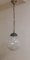 Vintage Deckenlampe mit kugelförmigem klarem Glasschirm aus Messing, 1970er 2