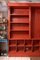 Large Antique Belgian Red Display Cabinet, 1890s 7