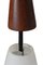 Lámpara colgante danesa en forma de cascada de teca y vidrio, años 60, Imagen 8