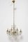 Mid-Century Italian Brass and Crystal Waterfall Chandelier, 1950s, Image 1