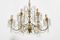 Mid-Century Italian Brass and Crystal Waterfall Chandelier, 1950s, Image 2