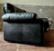 Italian Coronado Sofa in Black Leather by Tobia & Afra Scarpa for B&b Italia / C&b Italia, 1960s, Image 3