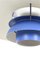 Lámpara colgante Ph 5 en azul de Poul Henningsen para Louis Poulsen, años 50, Imagen 5