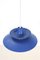 Lámpara colgante Ph 5 en azul de Poul Henningsen para Louis Poulsen, años 50, Imagen 8