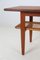 Danish Teak Coffee Table with Rattan Shelf, 1960s, Image 6