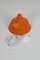 Arbejdspendel Enamel Hanging Light in Orange from Louis Poulsen, 1970s 9