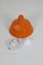 Lámpara colgante Arbejdspendel esmaltada en naranja de Louis Poulsen, años 70, Imagen 9