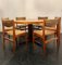Danish Teak Extendable Dining Table and Chairs by Thomas Harvel for Farstrup Møbler Denmark, 1962, Set of 7 2