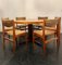 Danish Teak Extendable Dining Table and Chairs by Thomas Harvel for Farstrup Møbler Denmark, 1962, Set of 7, Image 2