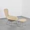 Mid-Century Bird Chair with Pouf by Harry Bertoia for Knoll, 1952, Set of 2 1