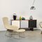 Sedia Bird Mid-Century con pouf di Harry Bertoia per Knoll, 1952, set di 2, Immagine 2