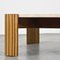 Wood and Travertine Coffee Table, Italy, 1970s 2