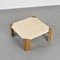 Table Basse en Bois et Travertin, Italie, 1970s 6