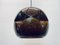 Große Space Age Glas Deckenlampe in Braun von Peill & Putzler, 1960er 4
